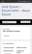 How izmiretstur.com looks like on a mobile device such as an iPhone.