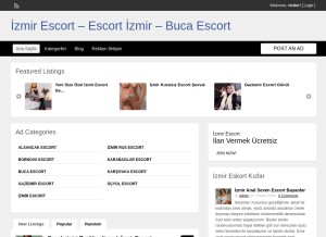 How izmiretstur.com looks like on a tablet such as an iPad.
