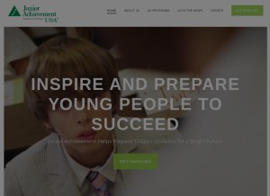 How ja.org looks like on a tablet such as an iPad.