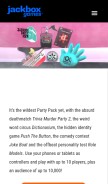 How jackboxgames.com looks like on a mobile device such as an iPhone.