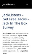 How jacklistensus.shop looks like on a mobile device such as an iPhone.