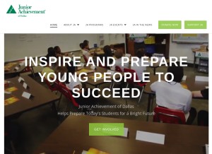 How jadallas.org looks like on a tablet such as an iPad.