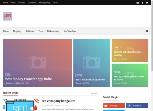 How jaigopal12.blogspot.com looks like on a tablet such as an iPad.