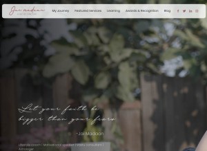 How jaimadaan.com looks like on a tablet such as an iPad.