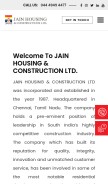 How jainhousing.com looks like on a mobile device such as an iPhone.