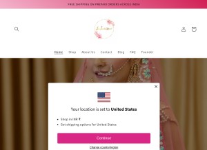 How jainjewelsofficial.com looks like on a tablet such as an iPad.