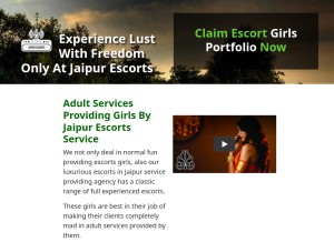 How jaipurescorts.co looks like on a tablet such as an iPad.