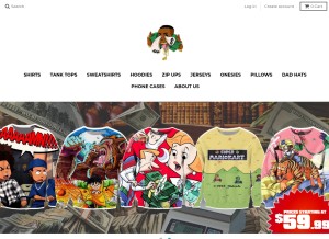 How jakkoutthebxx.com looks like on a tablet such as an iPad.