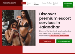 How jalandharescort.co.in looks like on a tablet such as an iPad.