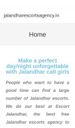 How jalandharescortsagency.in looks like on a mobile device such as an iPhone.
