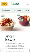 How jamba.com looks like on a mobile device such as an iPhone.