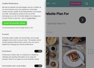 How jamieoliver.com looks like on a tablet such as an iPad.
