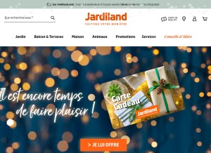 How jardiland.com looks like on a tablet such as an iPad.
