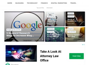 How jasakbb.eu.org looks like on a tablet such as an iPad.