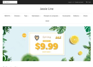 How jassieline.com looks like on a tablet such as an iPad.
