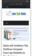 How javacodegeeks.com looks like on a mobile device such as an iPhone.