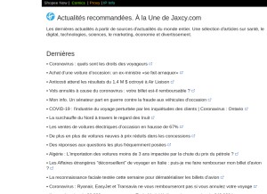 How jaxcy.com looks like on a tablet such as an iPad.