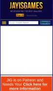 How jayisgames.com looks like on a mobile device such as an iPhone.