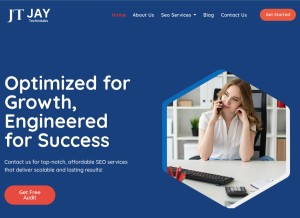 How jaytechnolabs.com looks like on a tablet such as an iPad.