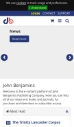 How jbe-platform.com looks like on a mobile device such as an iPhone.