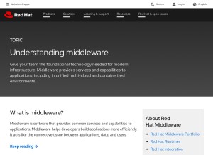 How jboss.com looks like on a tablet such as an iPad.