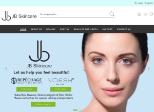 How jbskincare.in looks like on a tablet such as an iPad.