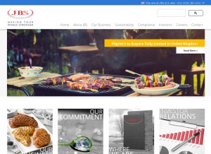 How jbssa.com looks like on a tablet such as an iPad.