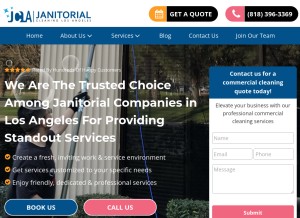 How jc-la.com looks like on a tablet such as an iPad.