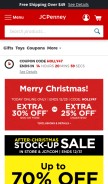 How jcpenney.com looks like on a mobile device such as an iPhone.