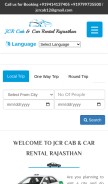 How jcrcab.com looks like on a mobile device such as an iPhone.