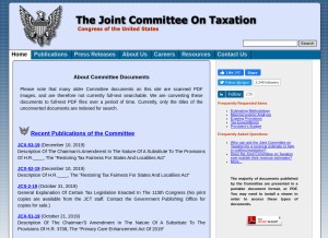 How jct.gov looks like on a tablet such as an iPad.