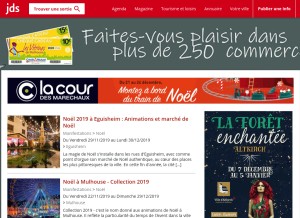 How jds.fr looks like on a tablet such as an iPad.