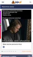 How jeja.pl looks like on a mobile device such as an iPhone.