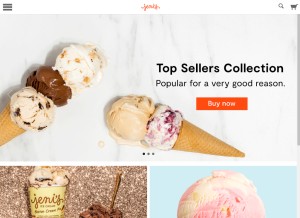 How jenis.com looks like on a tablet such as an iPad.