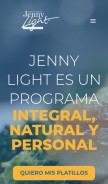 How jennylight.com.mx looks like on a mobile device such as an iPhone.