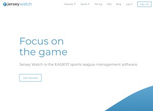 How jerseywatch.com looks like on a tablet such as an iPad.