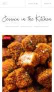 How jessicainthekitchen.com looks like on a mobile device such as an iPhone.