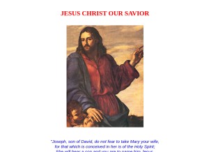 How jesuschristsavior.net looks like on a tablet such as an iPad.