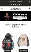 How jesusiskingmerchshop.com looks like on a mobile device such as an iPhone.