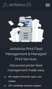 How jetadvice.com looks like on a mobile device such as an iPhone.
