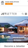 How jetsetter.com looks like on a mobile device such as an iPhone.