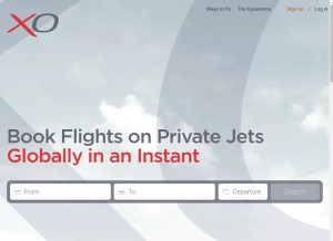 How jetsmarter.com looks like on a tablet such as an iPad.