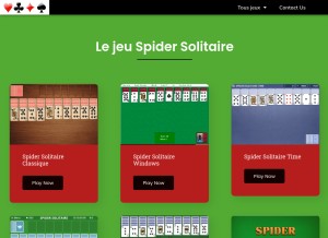 How jeu-spidersolitaire.fr looks like on a tablet such as an iPad.