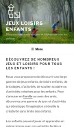 How jeux-loisirs-enfants.com looks like on a mobile device such as an iPhone.