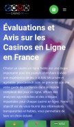 How jeuxcasinofr.com looks like on a mobile device such as an iPhone.