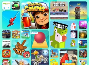 How jeuxjeuxjeux.ch looks like on a tablet such as an iPad.