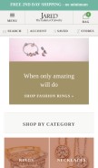 How jewelrysweb.com looks like on a mobile device such as an iPhone.