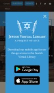 How jewishvirtuallibrary.org looks like on a mobile device such as an iPhone.