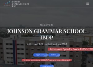 How jgsibdp.org looks like on a tablet such as an iPad.