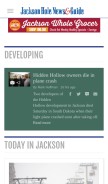 How jhnewsandguide.com looks like on a mobile device such as an iPhone.